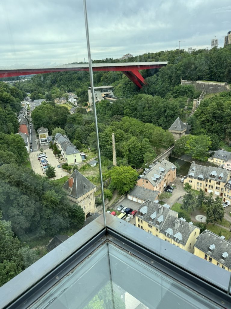 Vista dall'ascensore Pfaffenthal 